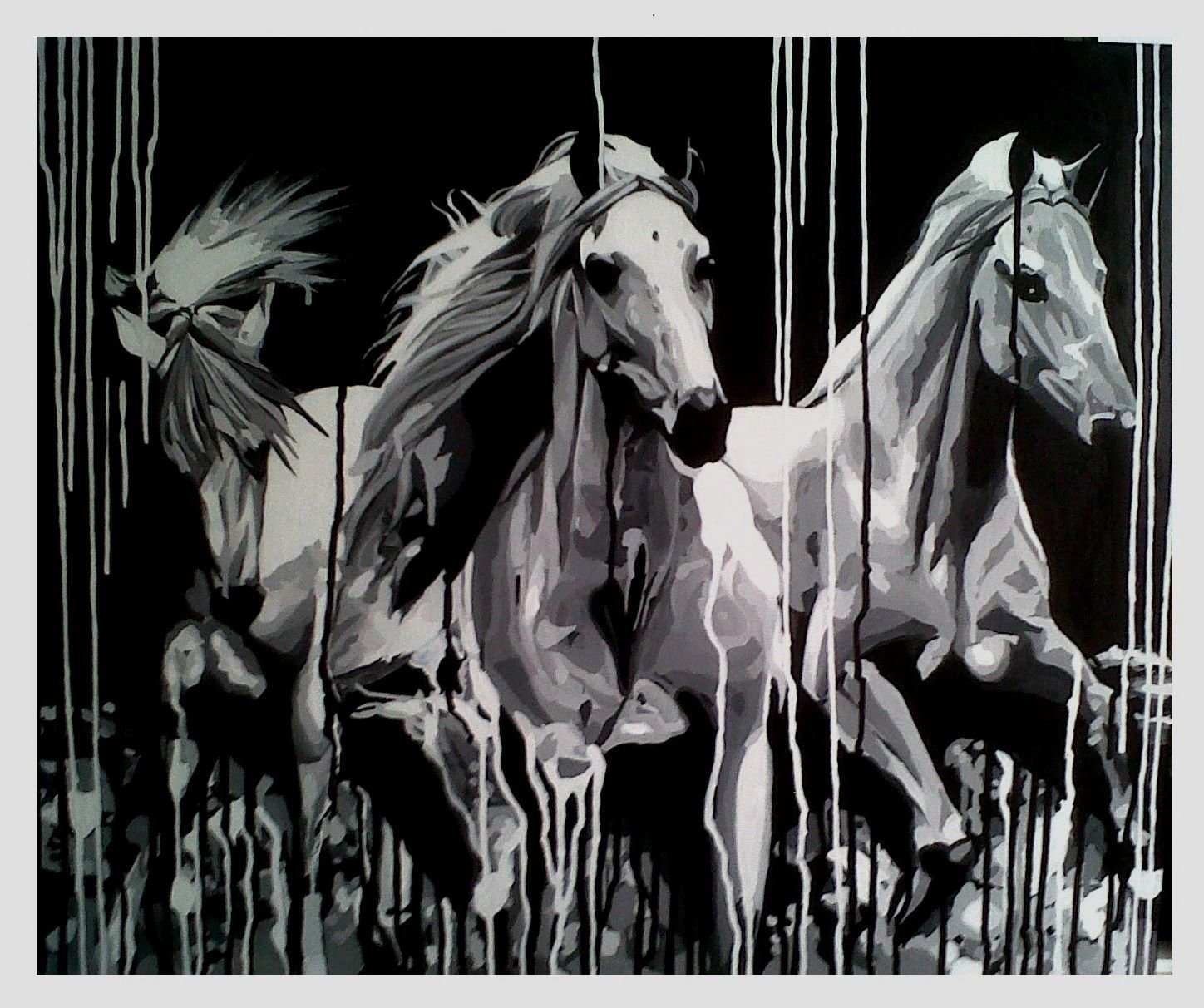 HORSES — Acrylic Art